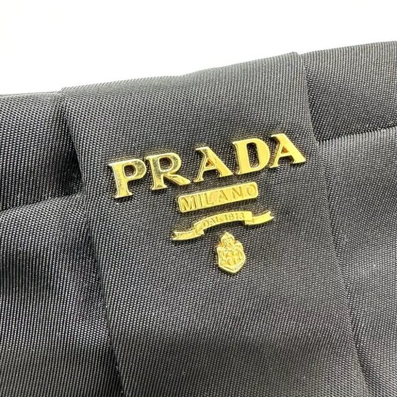PRADA Logo ribbon with Strap Small items Multi-purpose Accessory pouch - Picture 9 of 12